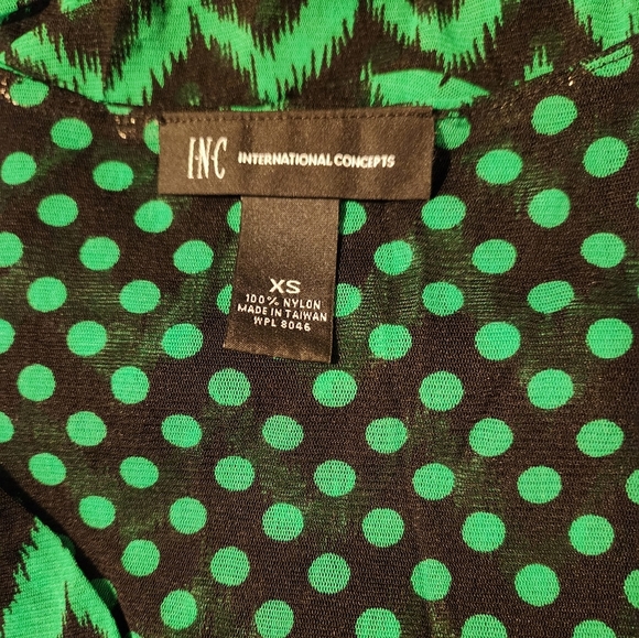 INC Long Sleeve V-neck Wrap Blouse - Picture 4 of 4